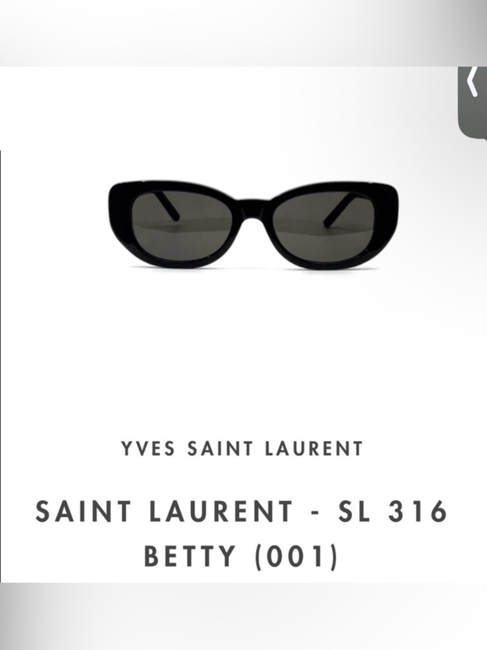 YSL SL 316 Betty Sunglasses.